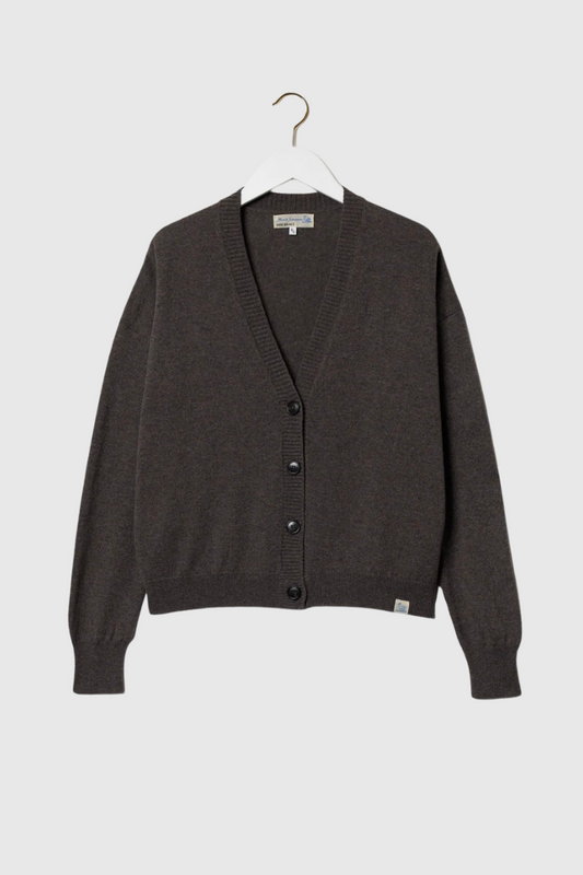 Merz b. Schwanen Women's Cropped Cardigan - grain