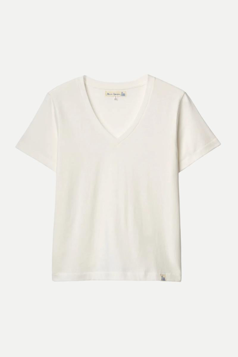 Naisten t-paita v-pääntiellä