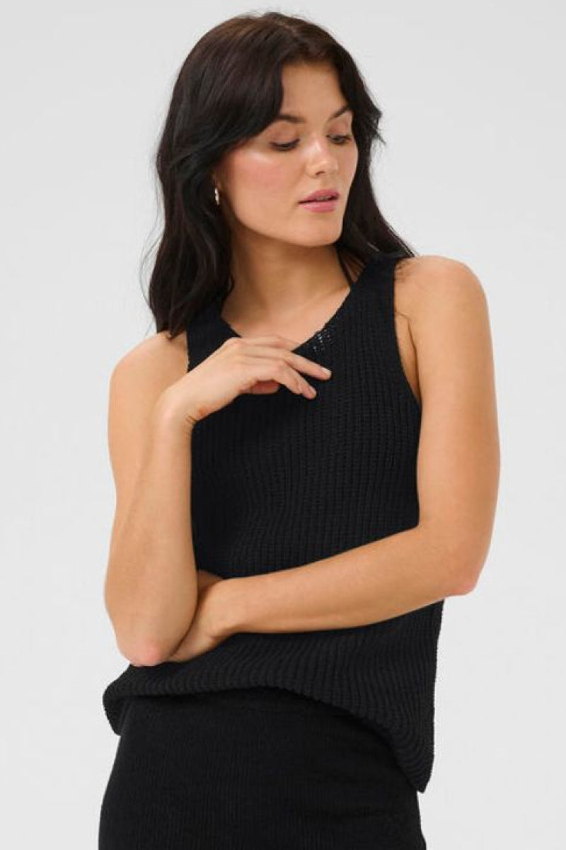 My Essential Wardrobe DivaMW Knit top - black