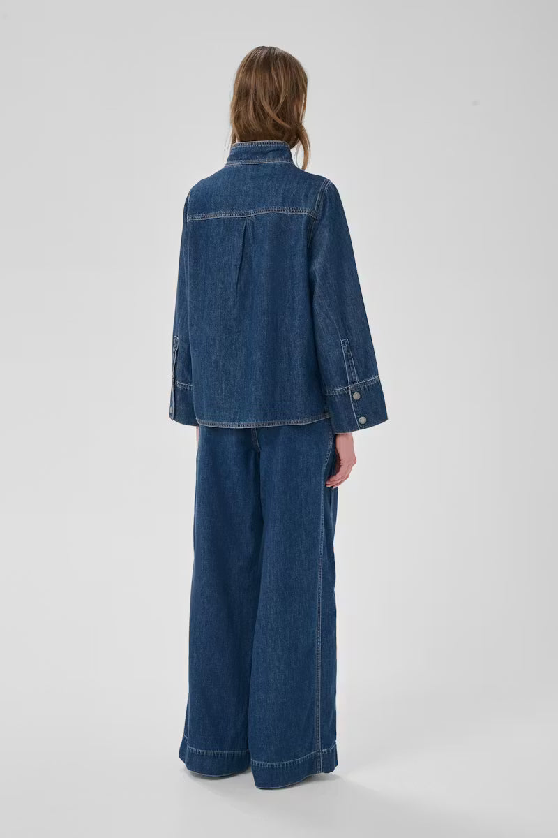My Essential Wardrobe HilmaMW 171 X-Wide Pant - medium blue wash