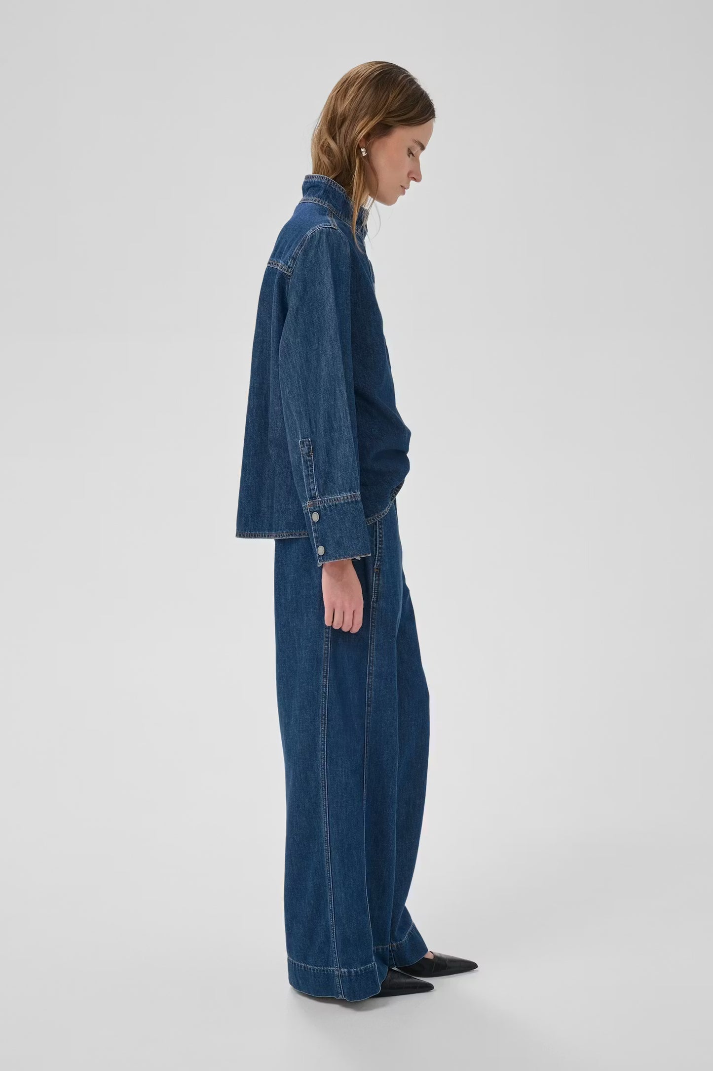 My Essential Wardrobe HilmaMW 171 X-Wide Pant - medium blue wash