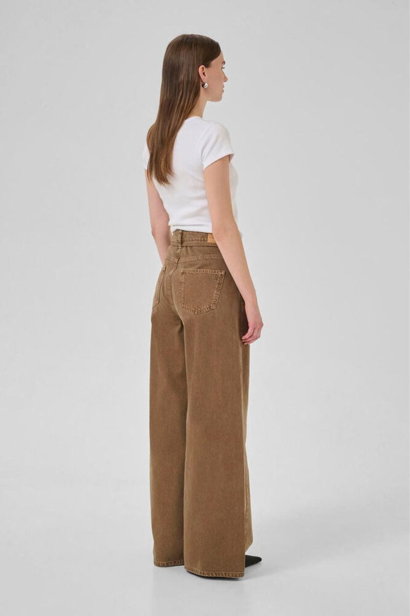 My Essential Wardrobe MWKaro 175 Mid X-wide - Tobacco Brown Washed