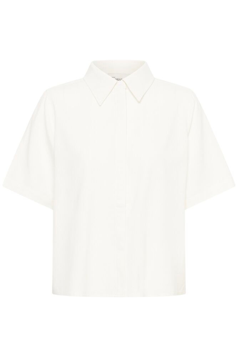 My Essential Wardrobe MWDias SS Boxy shirt - bright white