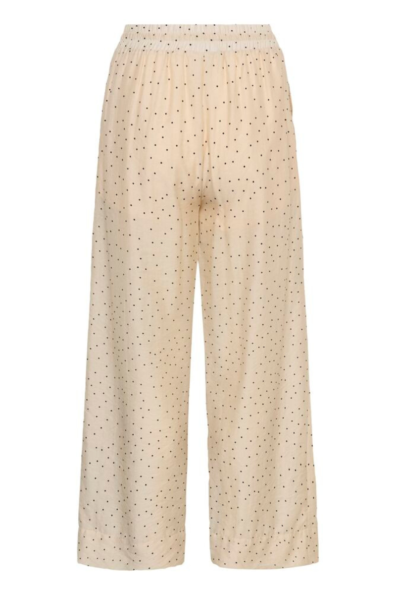 My Essential Wardrobe MWHally pants - oatmeal w. dots