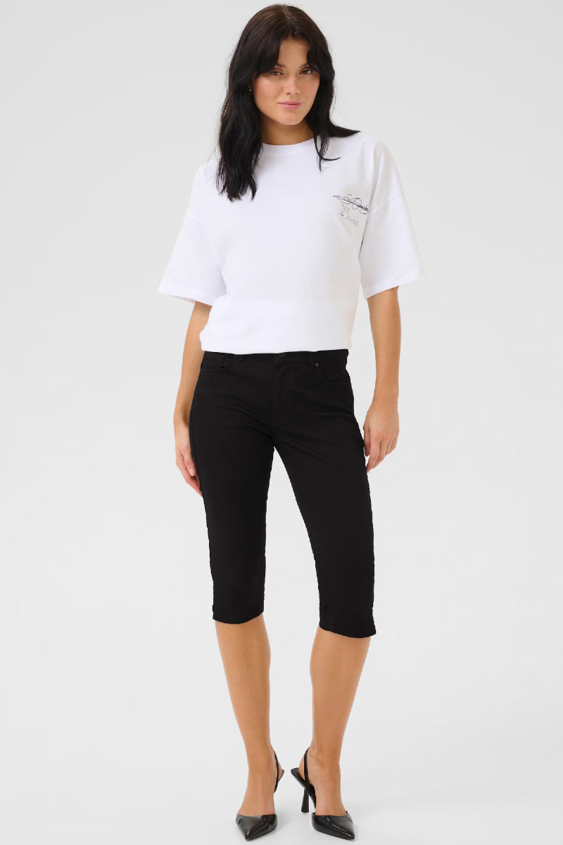 My Essential Wardrobe CerolMW 103 Capri - black un-wash