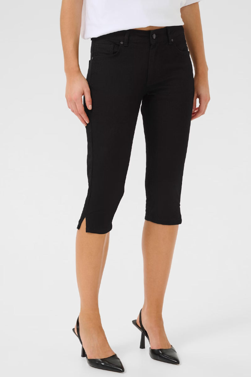 My Essential Wardrobe CerolMW 103 Capri - black un-wash