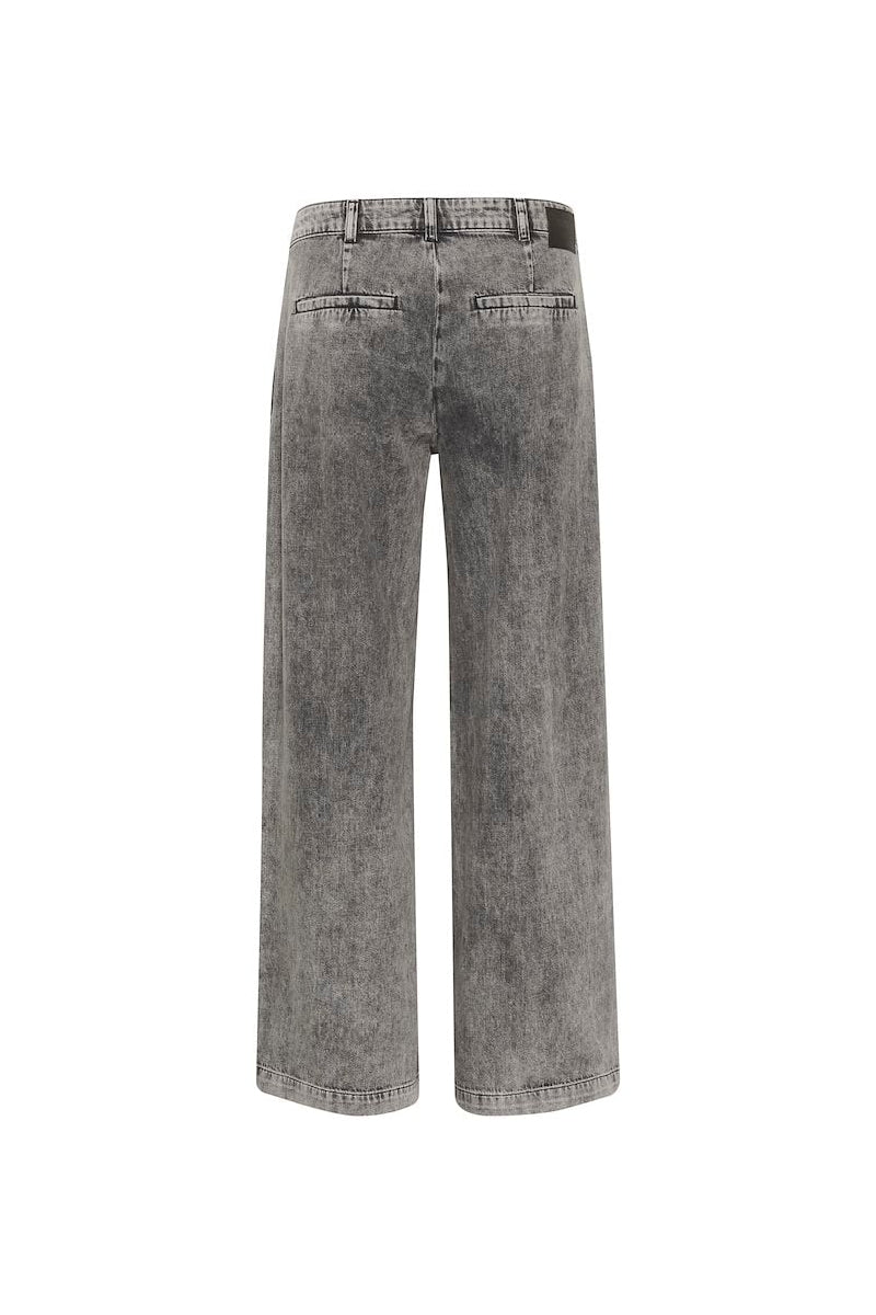 My Essential Wardrobe MaloMW 143 Wide Pant - medium grey retro wash