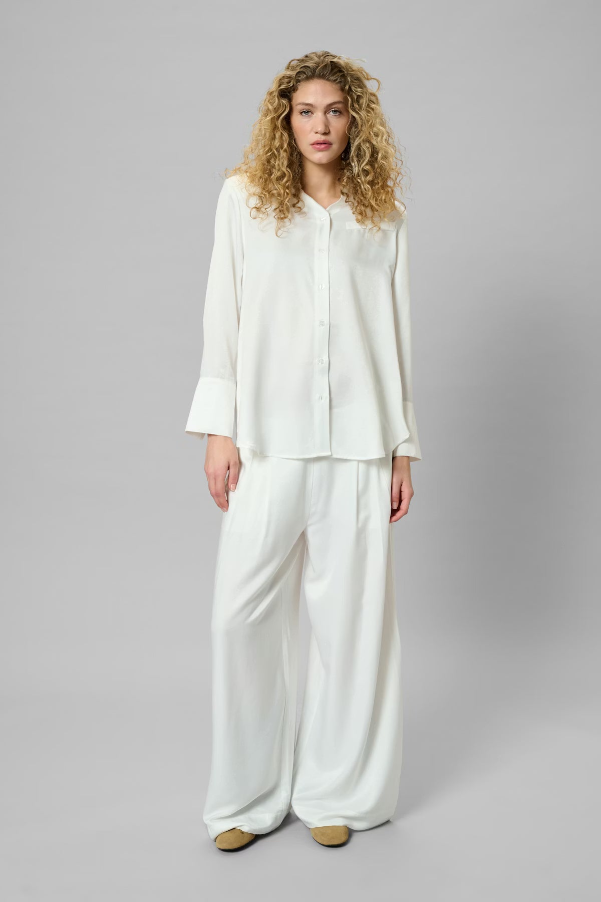 My Essential Wardrobe MWEstelle Wide pant - snow white