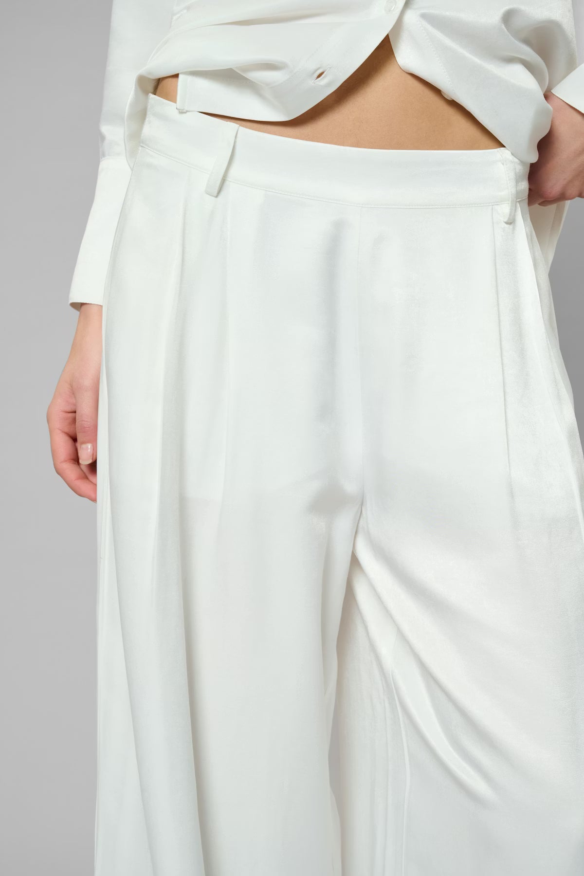 My Essential Wardrobe MWEstelle Wide pant - snow white