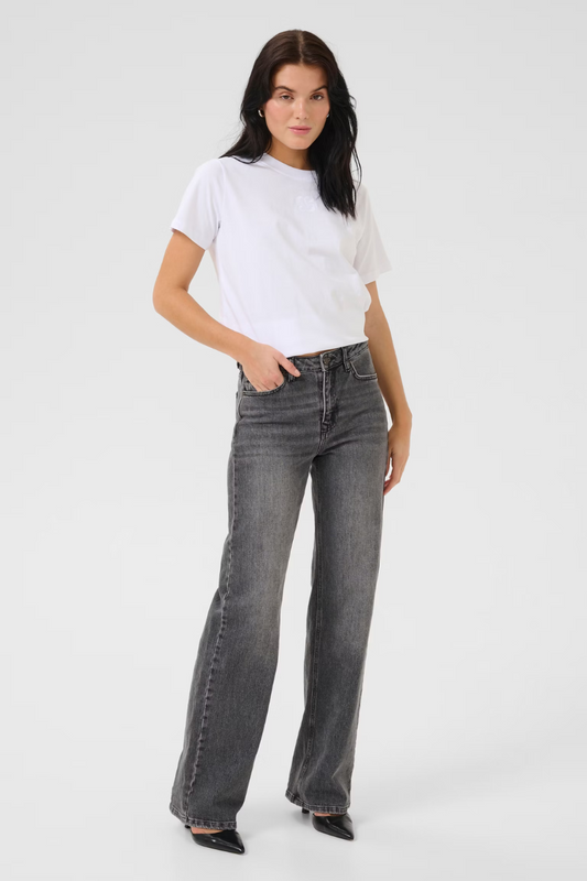 My Essential Wardrobe 35 The Louis 139 High Wide - dark grey retro wash