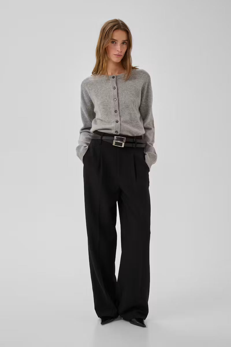 My Essential Wardrobe 13 The Knit Cardigan - light grey melange