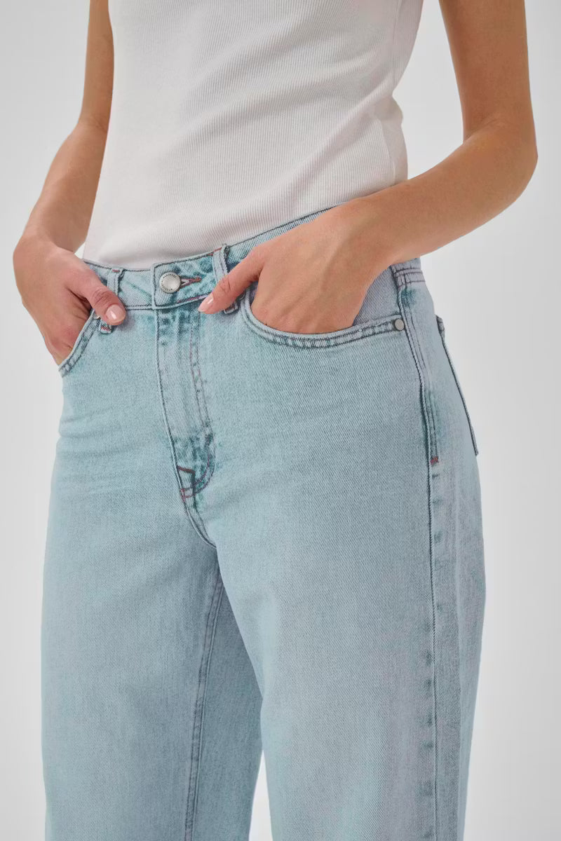 My Essential Wardrobe 35 The Louis 139 High Wide - light blue retro wash
