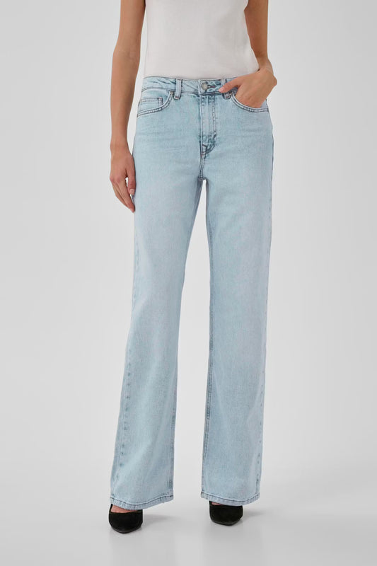 My Essential Wardrobe 35 The Louis 139 High Wide - light blue retro wash