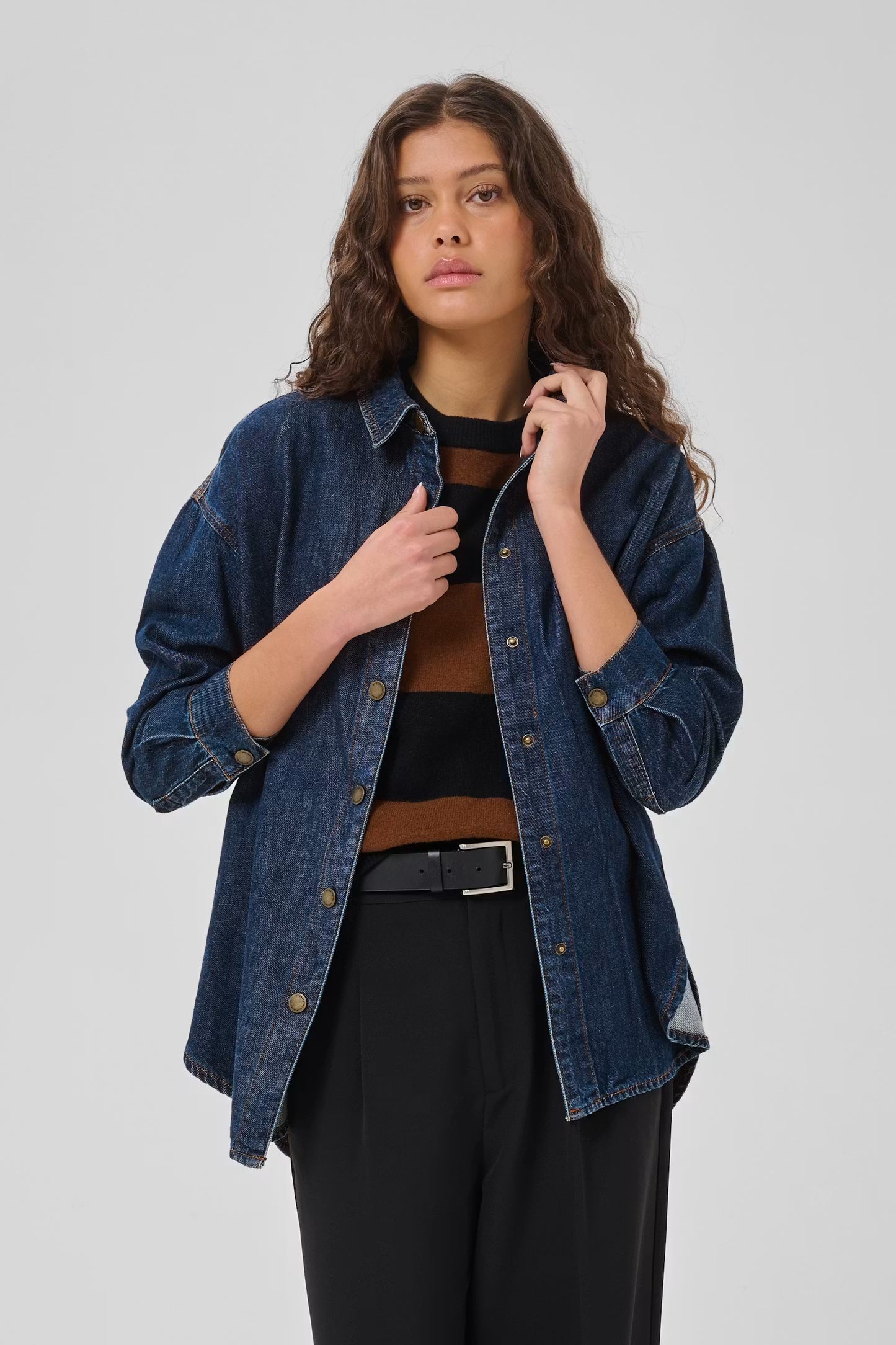 My Essential Wardrobe Denim Shirt MWHilma 171 - dark blue wash