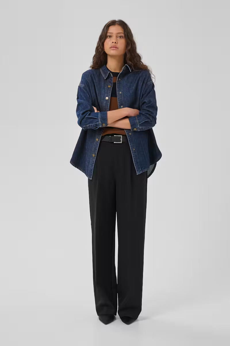 My Essential Wardrobe Denim Shirt MWHilma 171 - dark blue wash
