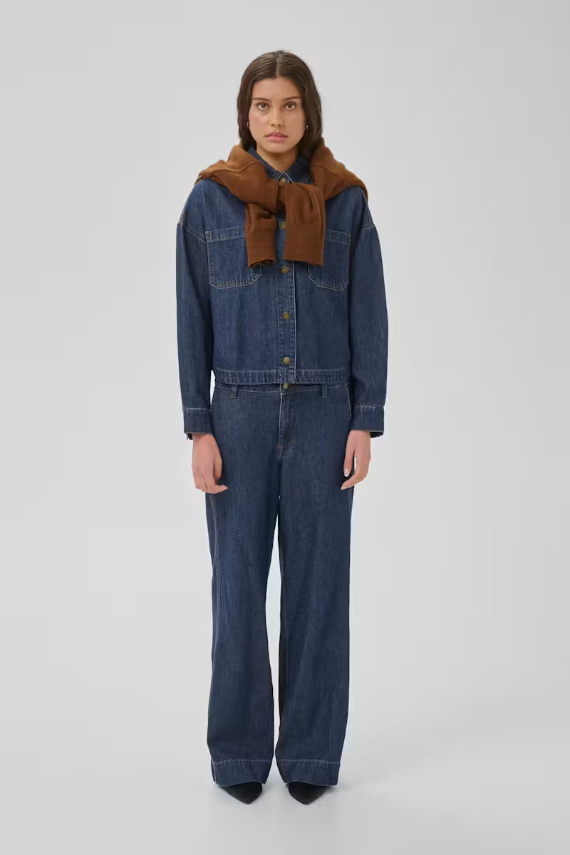 My Essential Wardrobe Denim Shirt MWSolia 171 - dark blue wash