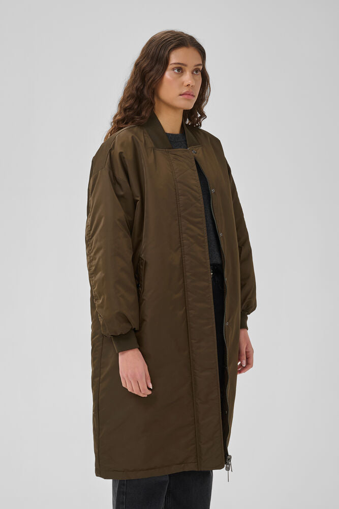 My Essential Wardrobe HelgaMW reversable long jacket - brown