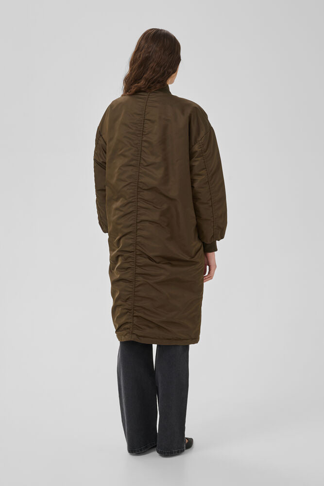 My Essential Wardrobe HelgaMW reversable long jacket - brown