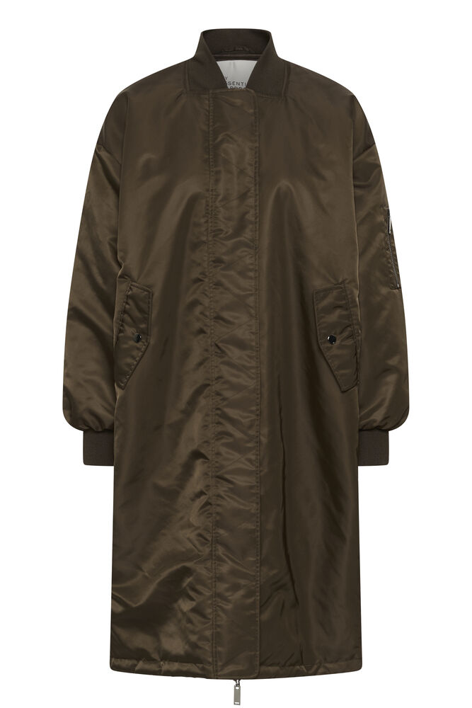 My Essential Wardrobe HelgaMW reversable long jacket - brown