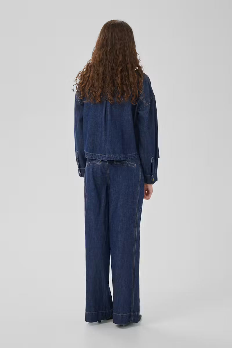 My Essential Wardrobe Jeans Wide MWHilma 171 - dark blue wash
