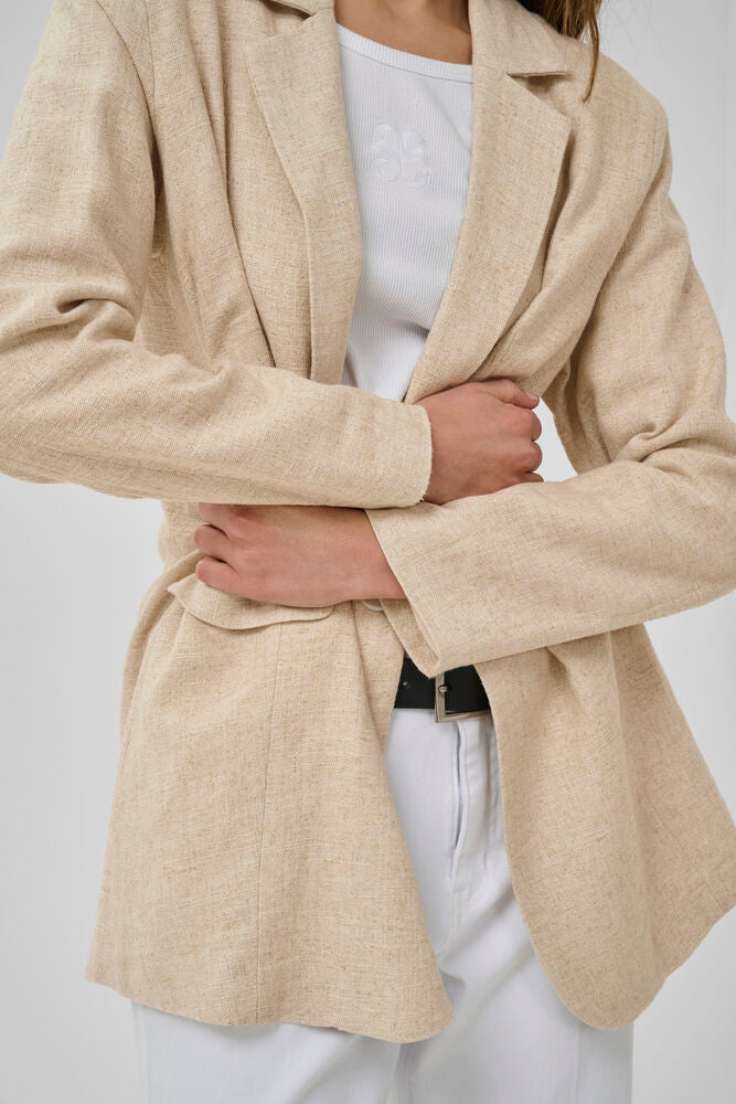 My Essential Wardrobe LavitaMW Blazer - oatmeal melange