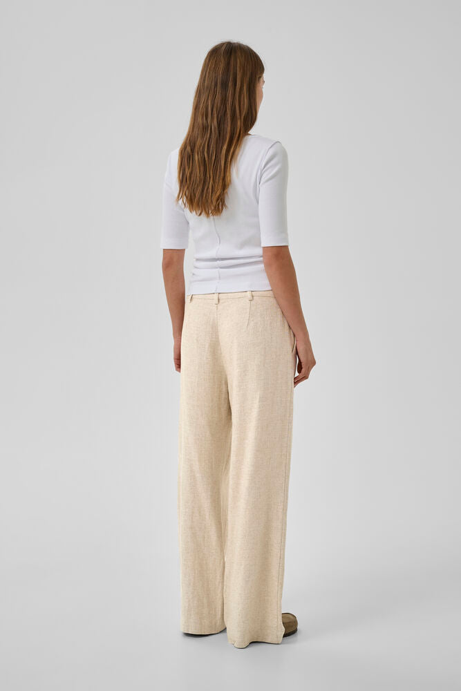 My Essential Wardrobe LavitaMW Pant - oatmeal melange
