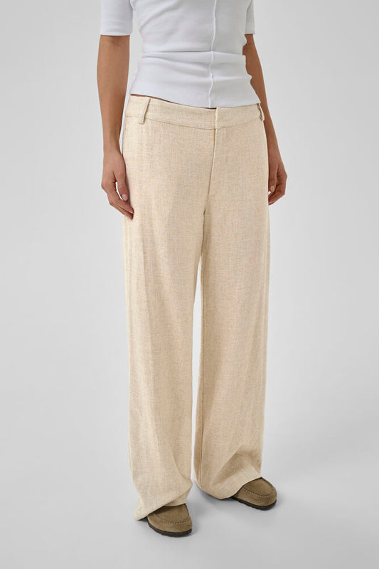 My Essential Wardrobe LavitaMW Pant - oatmeal melange