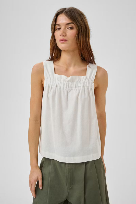 My Essential Wardrobe MWDias Florence top - bright white