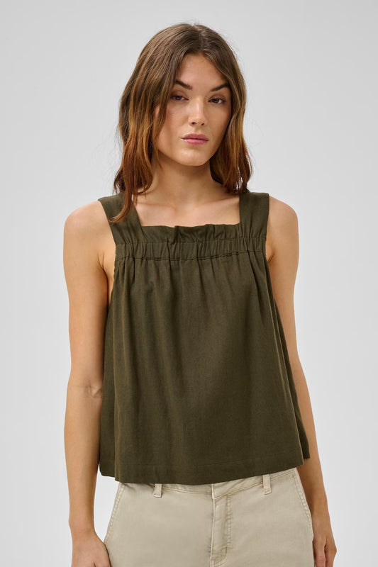 My Essential Wardrobe MWDias Florence top - forest night