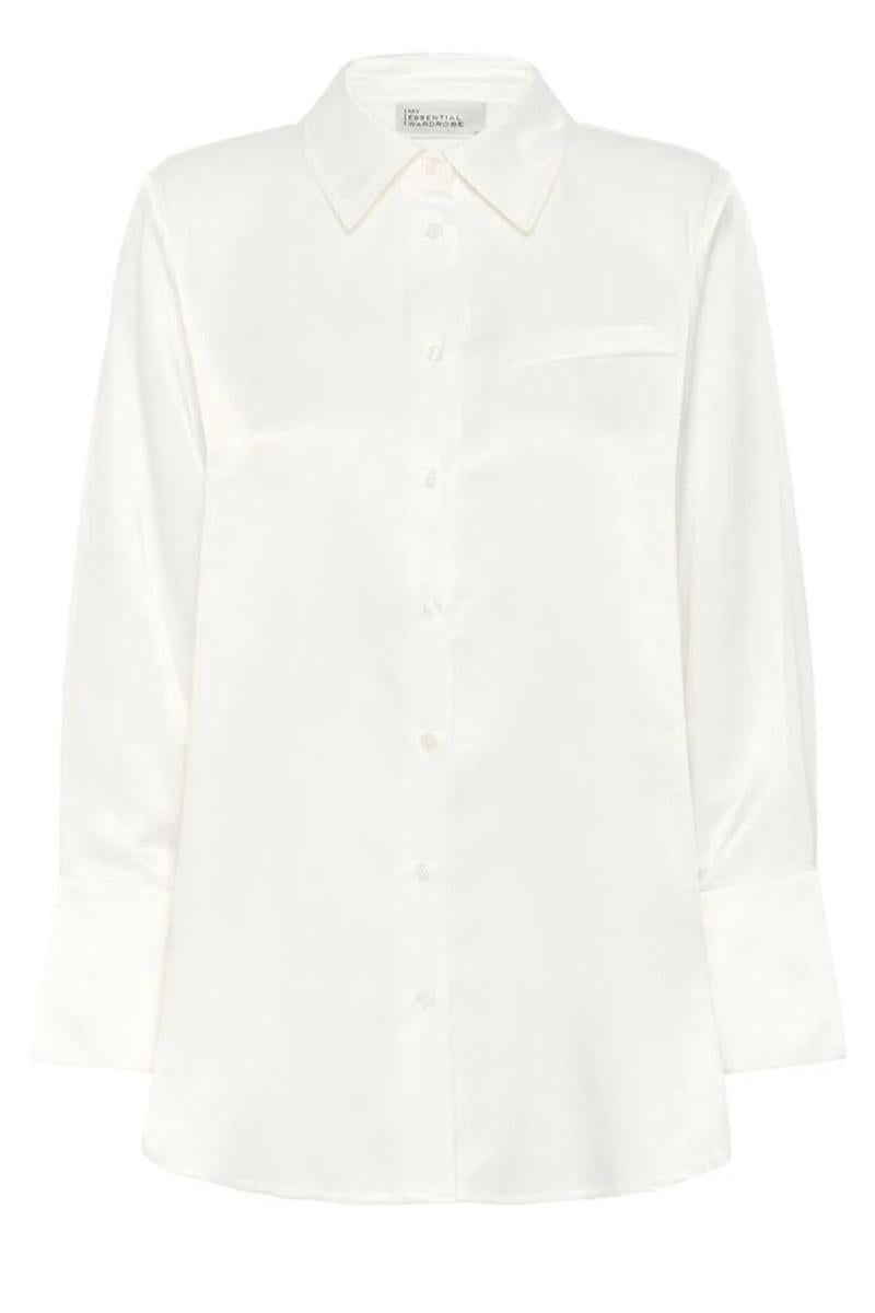 Naisten valkoinen kauluspaita