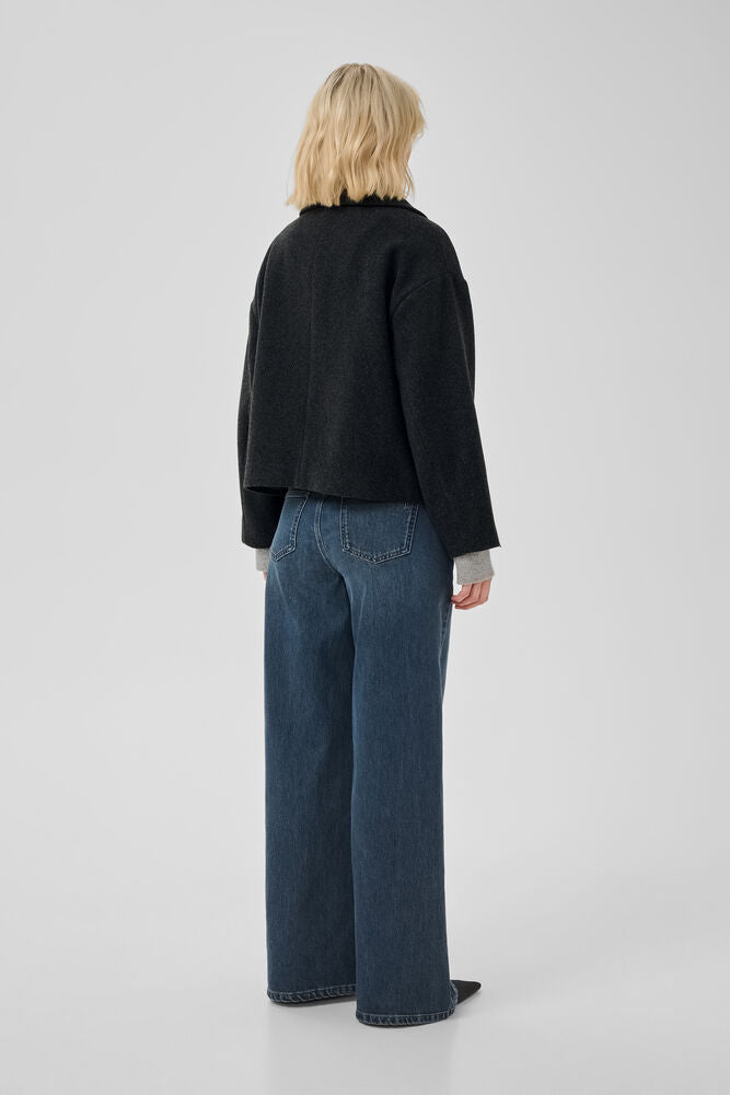 My Essential Wardrobe MWFrannie Maggie short jacket - dark grey melange