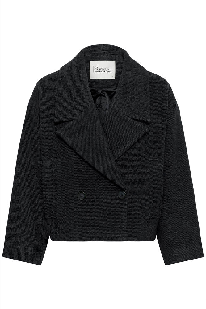 My Essential Wardrobe MWFrannie Maggie short jacket - dark grey melange