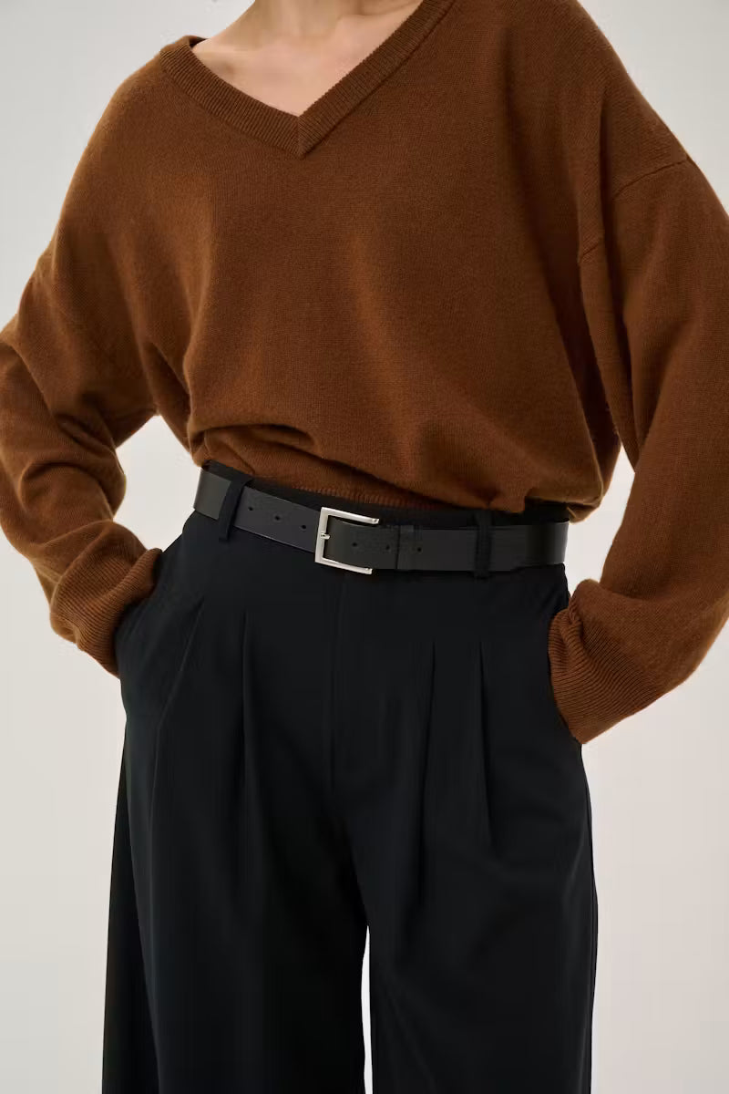 My Essential Wardrobe MWHace High Wide Pant - black