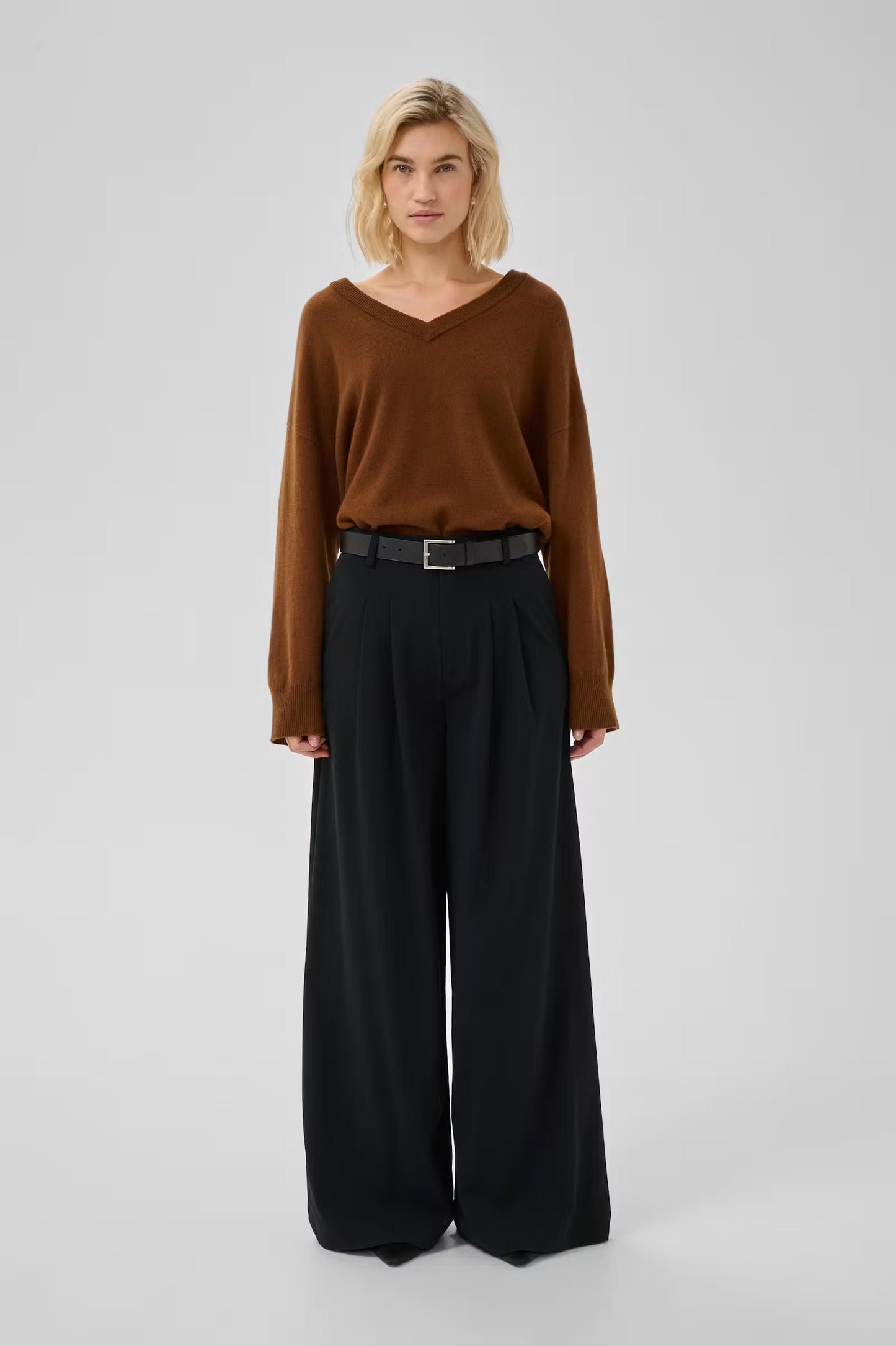 My Essential Wardrobe MWHace High Wide Pant - black