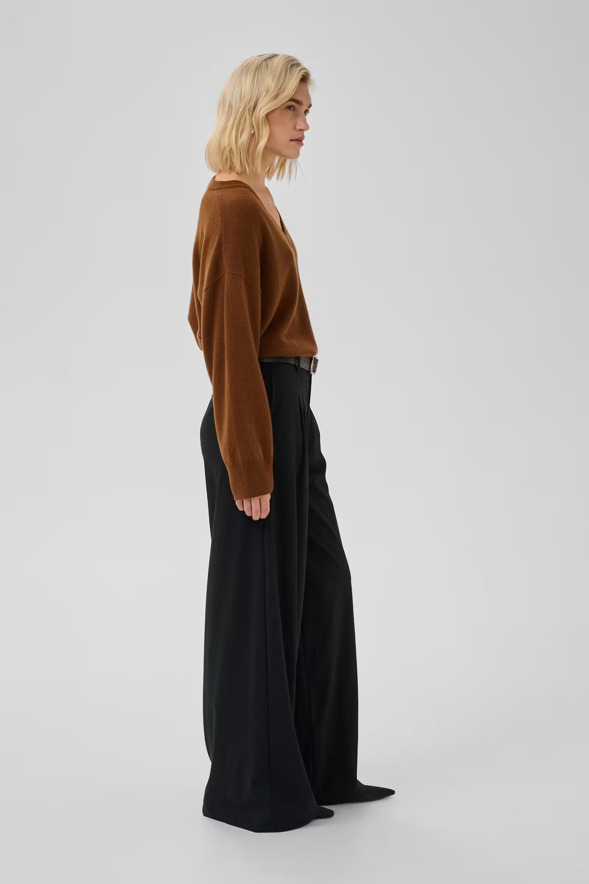 My Essential Wardrobe MWHace High Wide Pant - black