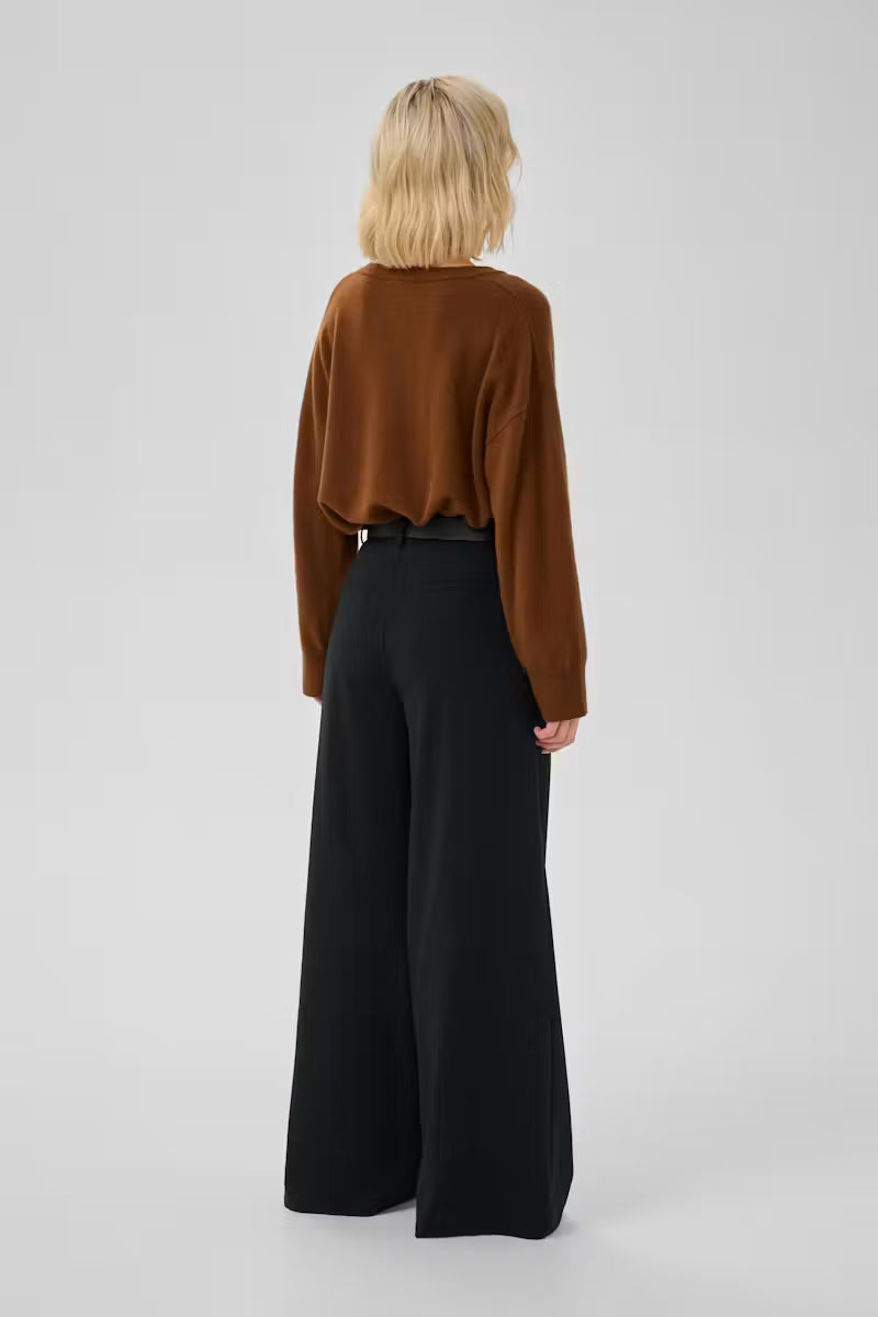My Essential Wardrobe MWHace High Wide Pant - black