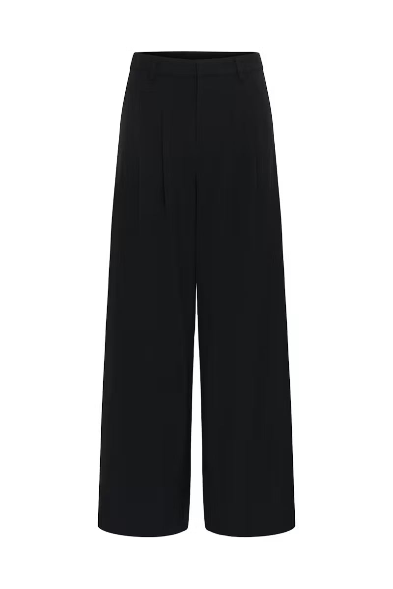 My Essential Wardrobe MWHace High Wide Pant - black