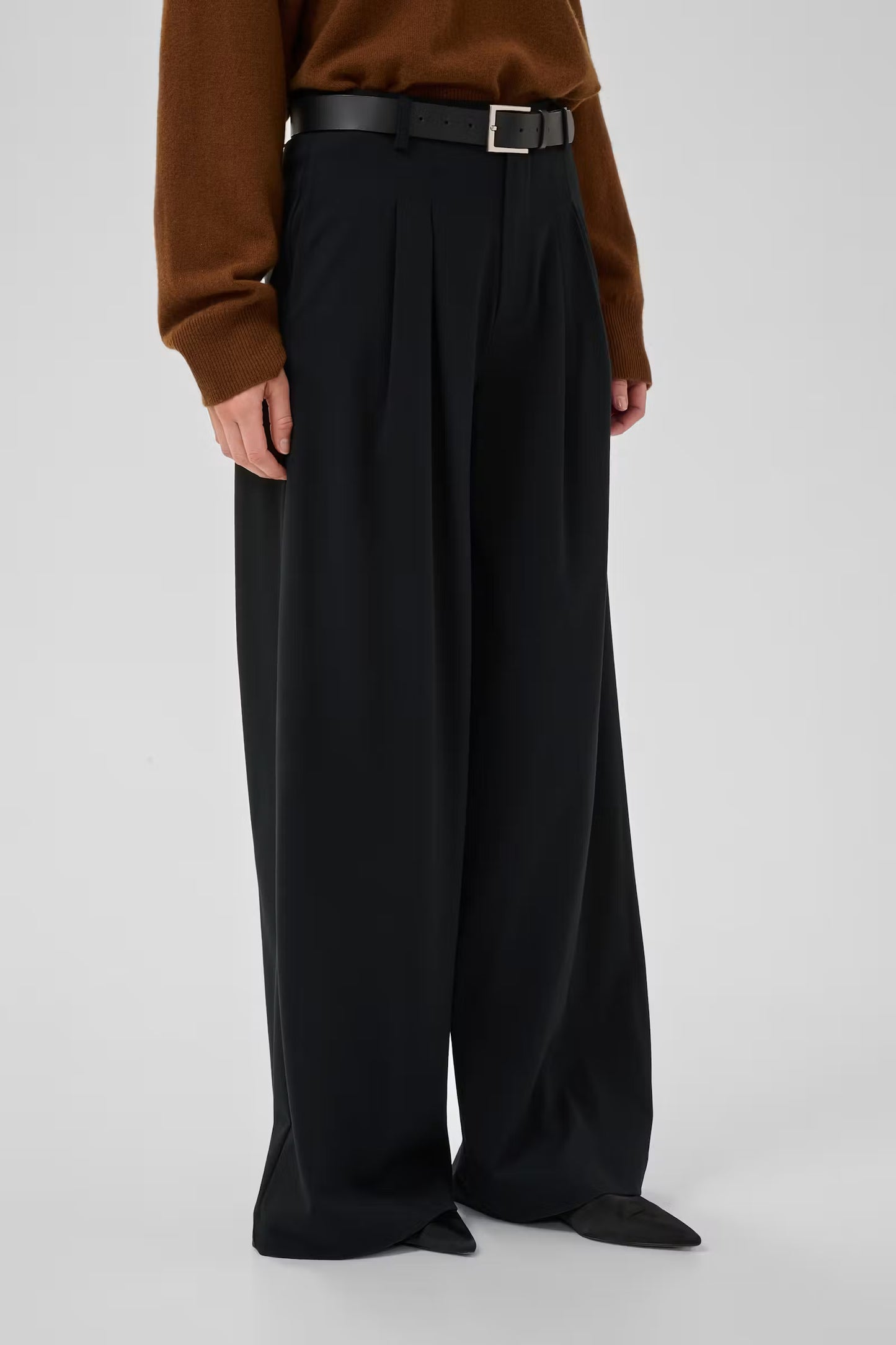 My Essential Wardrobe MWHace High Wide Pant - black