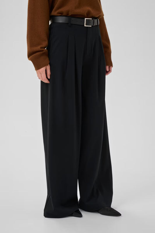 My Essential Wardrobe MWHace High Wide Pant - black