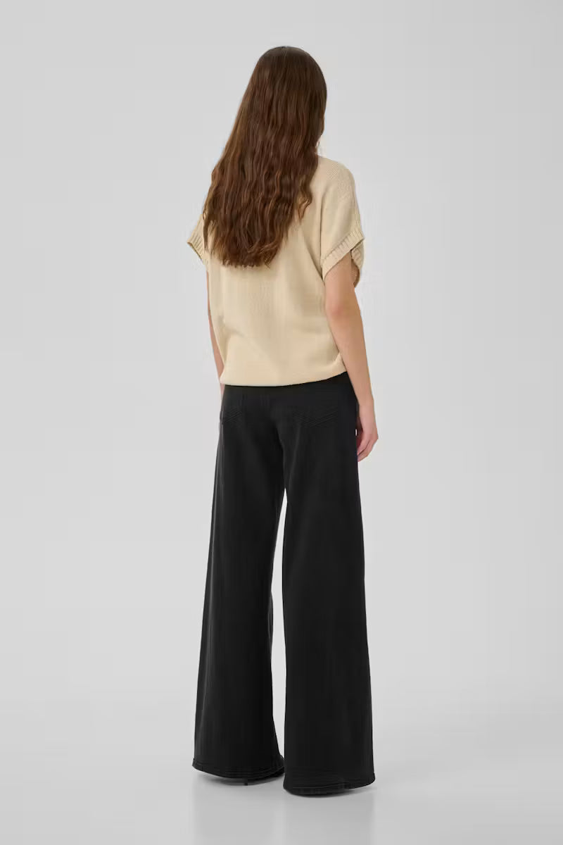 My Essential Wardrobe MWKaro 144 Wide Jeans - dark grey wash