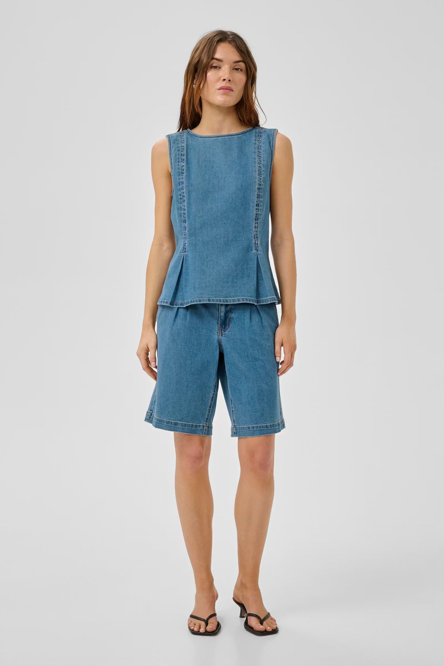 My Essential Wardrobe MWLara 115 top - medium blue wash