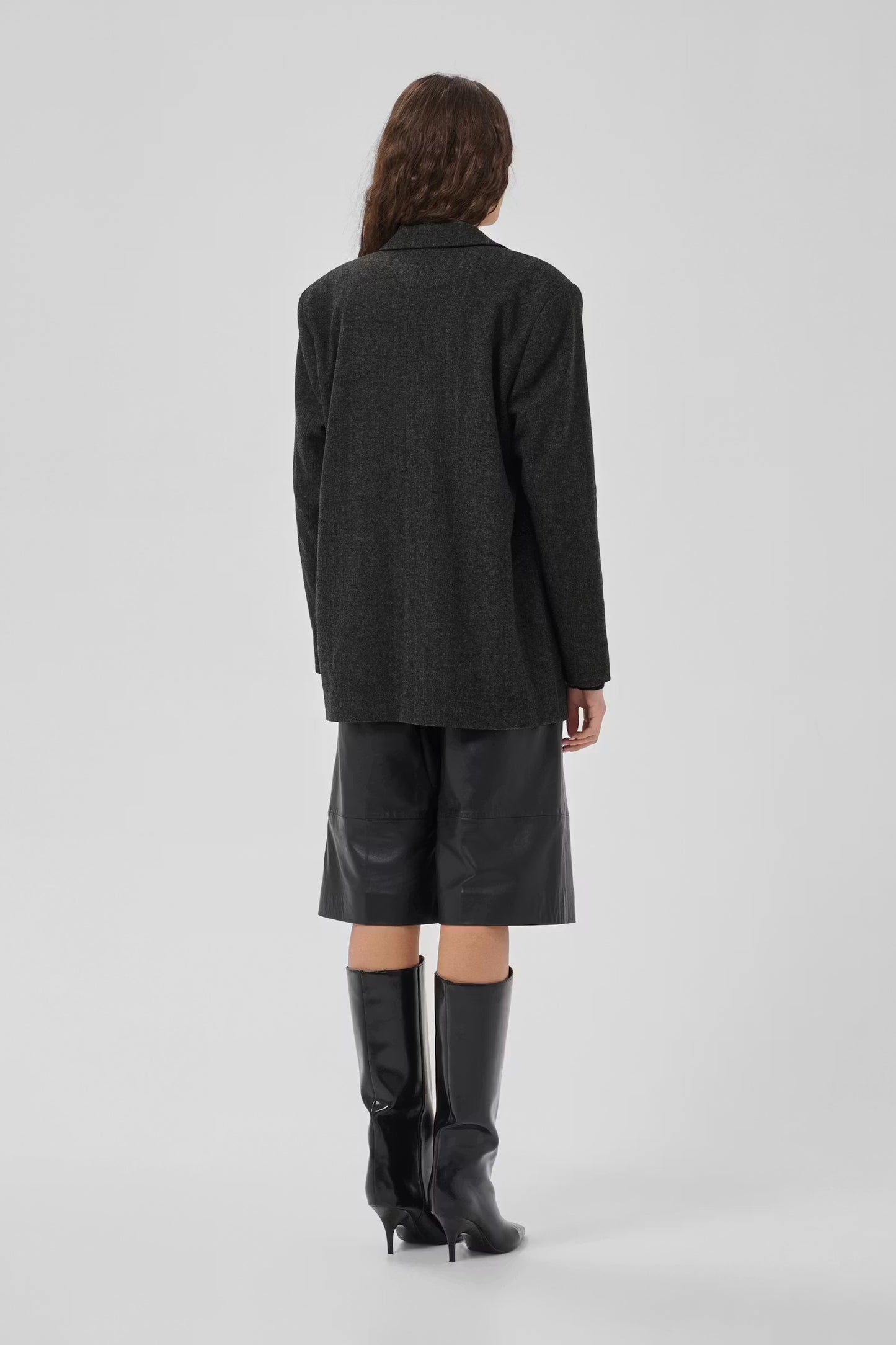 My Essential Wardrobe MWLayla Blazer - dark grey melange