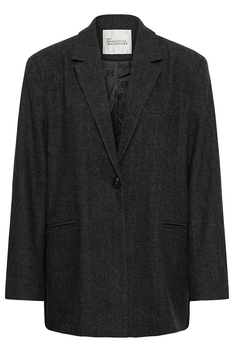 My Essential Wardrobe MWLayla Blazer - dark grey melange