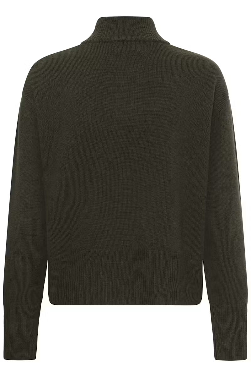 My Essential Wardrobe MWTracy Halfzip Pullover - raven grey