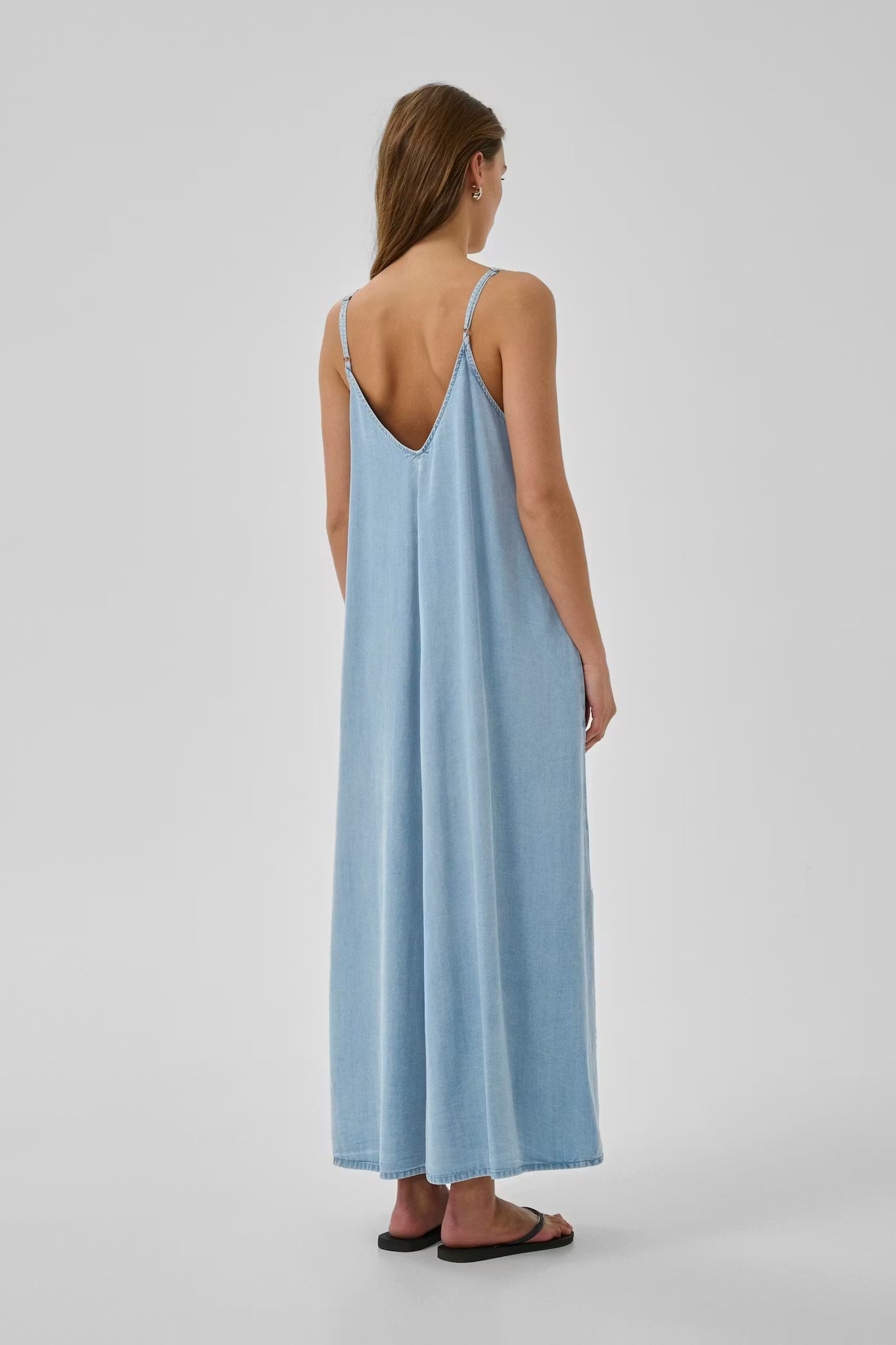 My Essential Wardrobe NellyMW strap dress - light blue wash