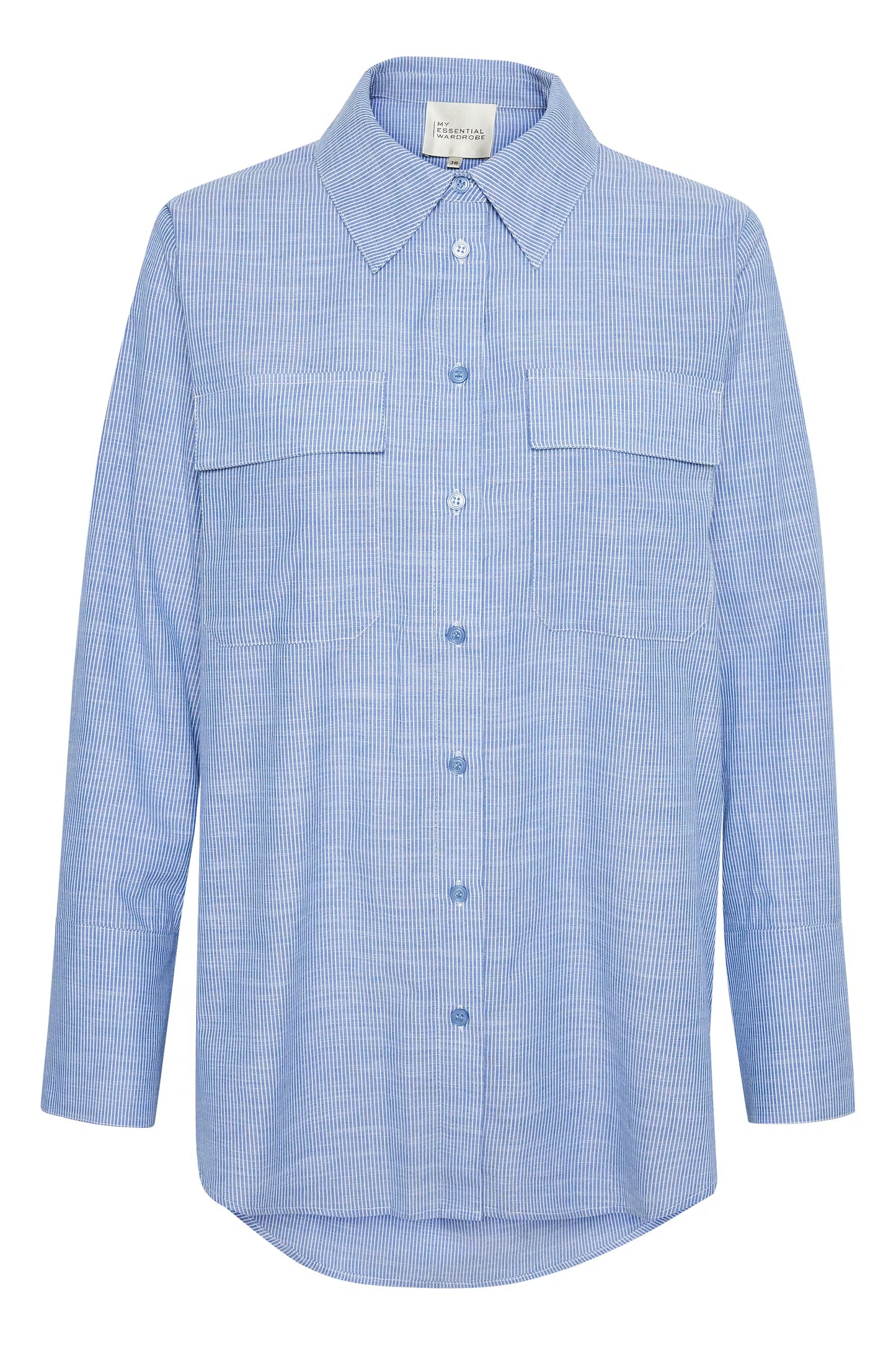 My Essential Wardrobe SkyeMW Shirt - silver lake blue striped