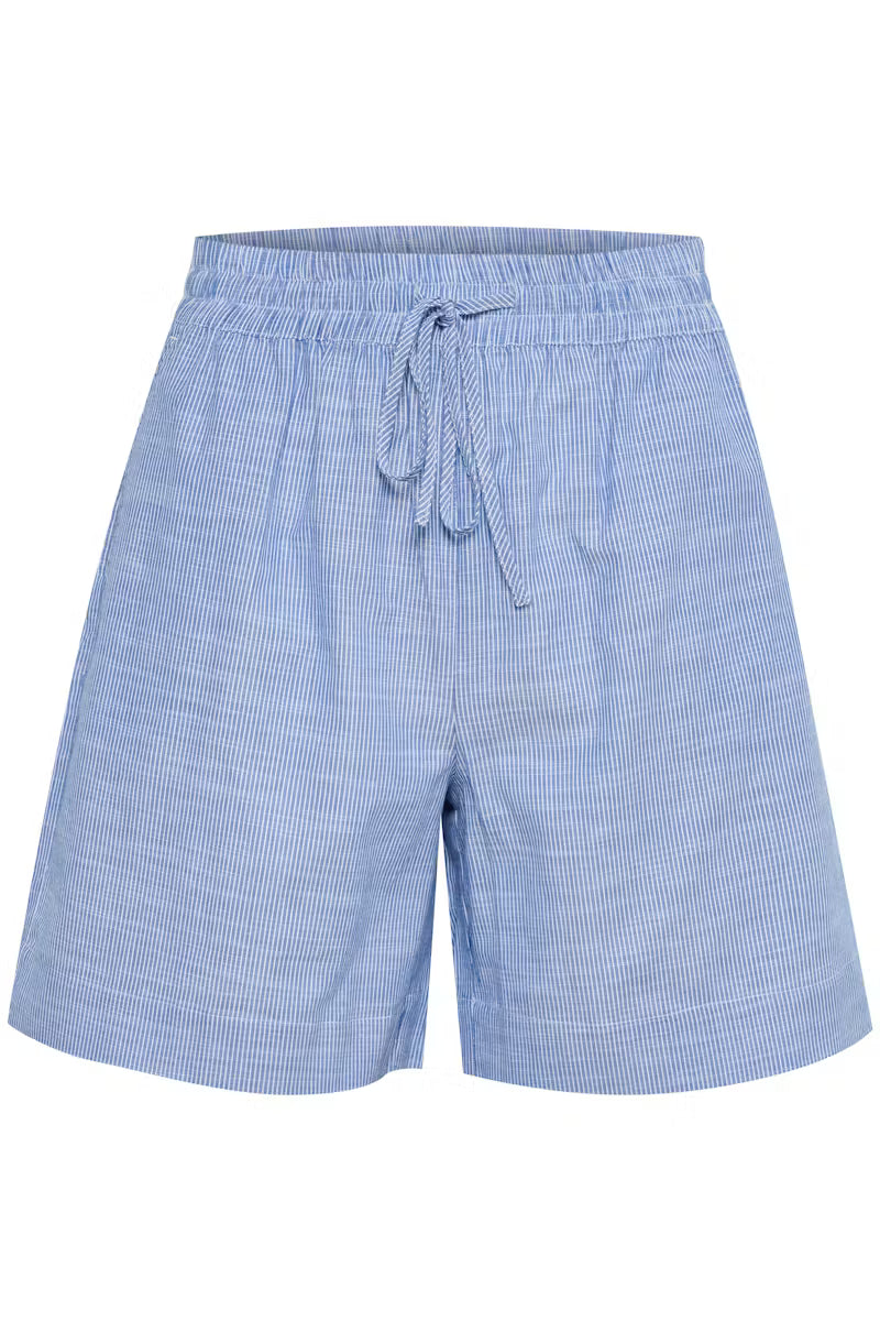 My Essential Wardrobe SkyeMW shorts - silver lake blue striped