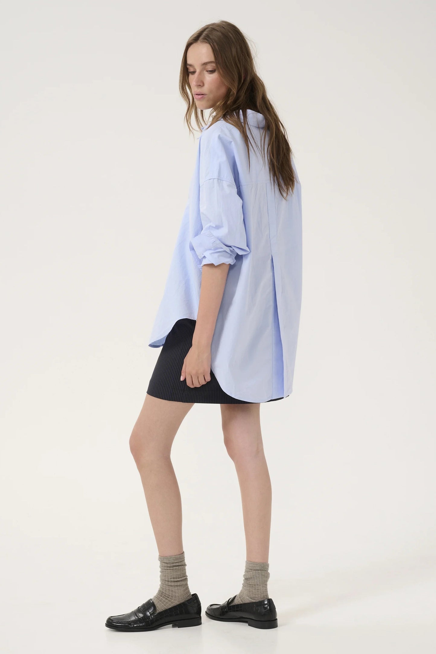 My Essential Wardrobe SunnaMW Boxy Shirt - kentucky blue