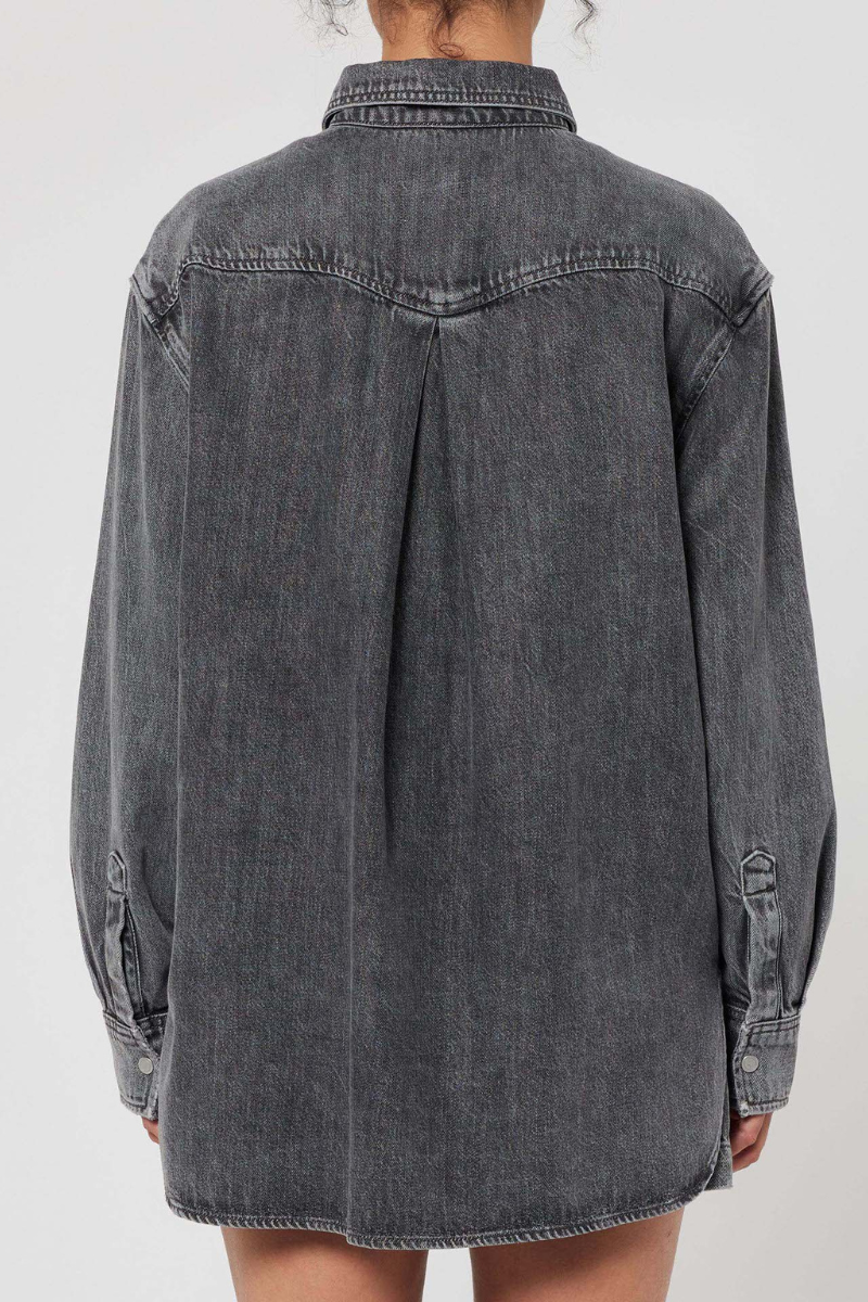 NEUW Bowery Denim Shirt - stone grey