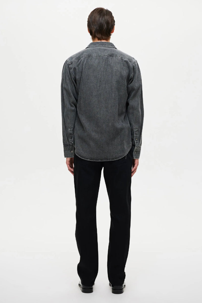 NEUW Curtis LS denim shirt - faded black